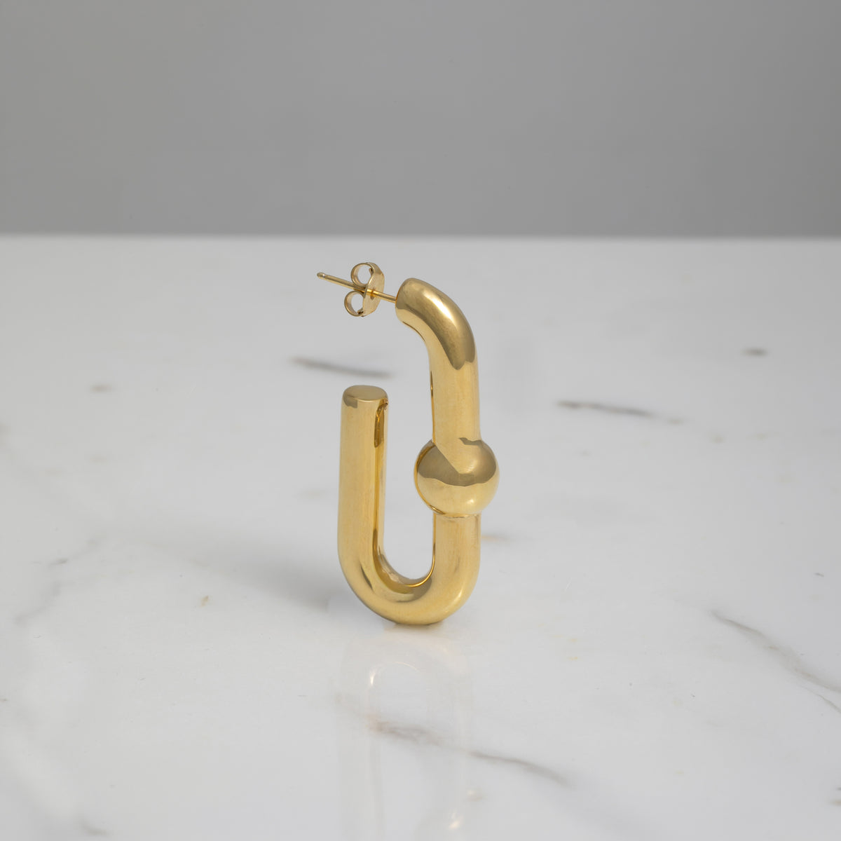 Boucles d'oreilles Gertrude plaquées or 18kt