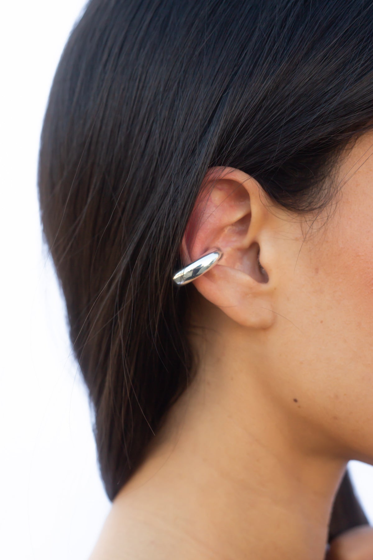 Ear cuff single basic silver