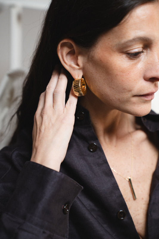 Orecchini Olga oro 18kt placcato