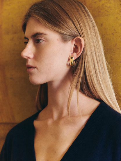 Franca Ohrringe aus 18kt vergoldetem Gold