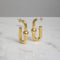 Boucles d'oreilles Gertrude plaquées or 18kt