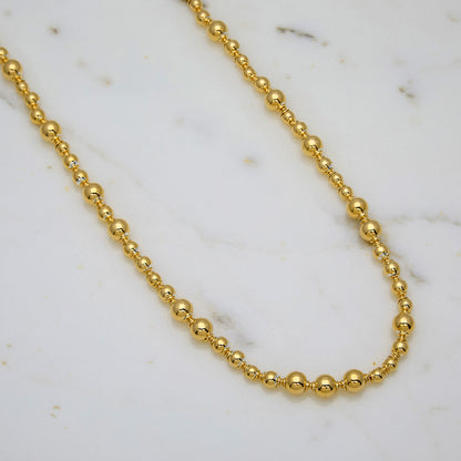 Collar Adalgisa chapado en oro de 18kt