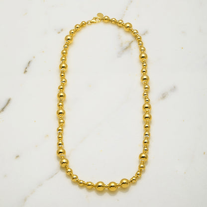 Collar Adalgisa chapado en oro de 18kt