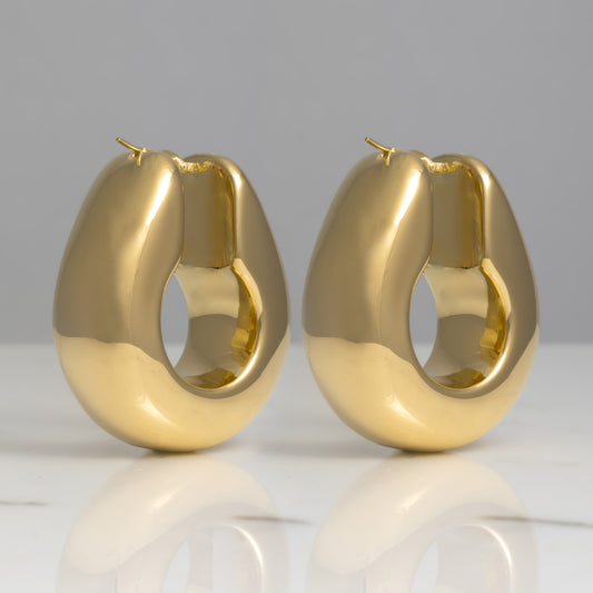 Orecchini Cipride XXL Oro 18kt placcato