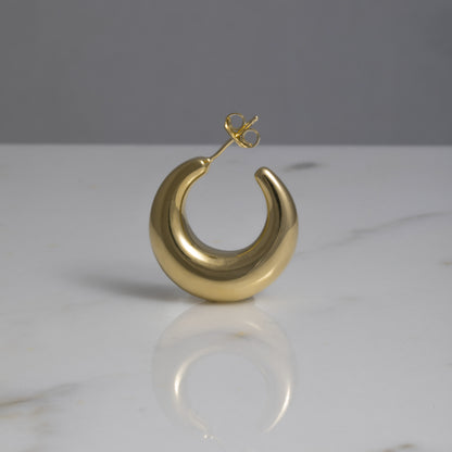Pendientes Criseide chapados en oro de 18kt
