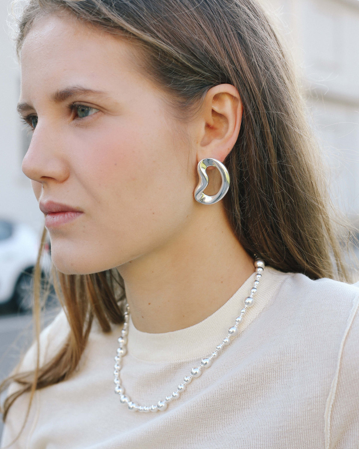 Zaya silver earrings