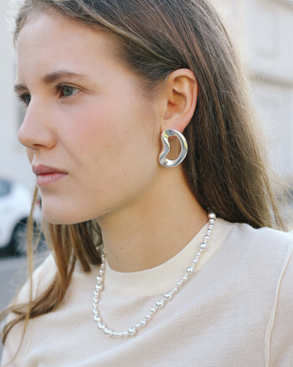 Zaya silver earrings