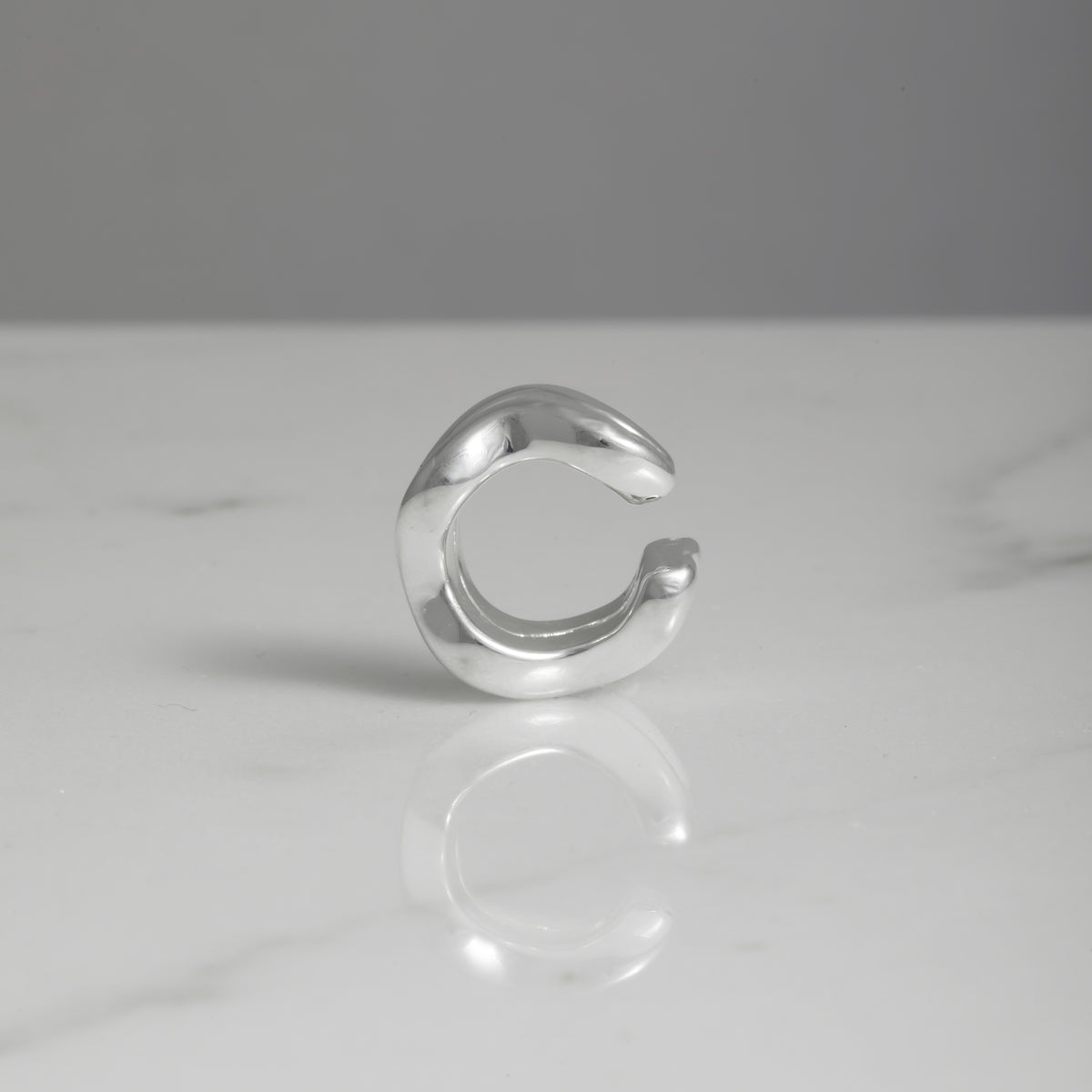Ear cuff doble onda plata 925