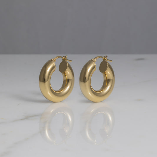 Orecchini Giglio Small Oro 18kt placcato