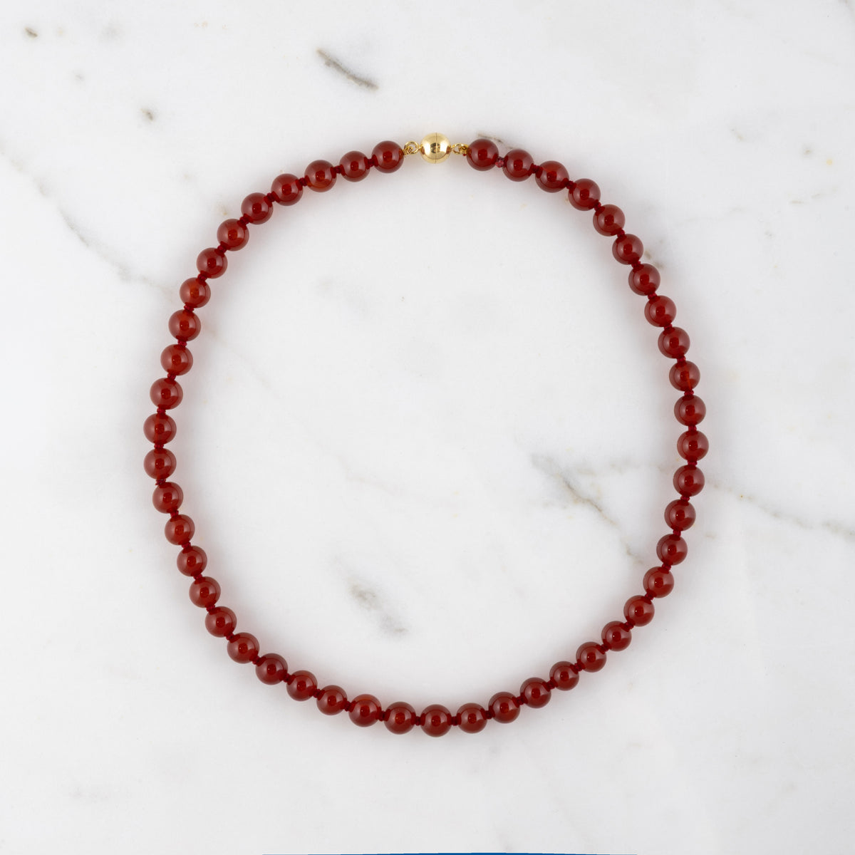 Collier Cornaline rouge