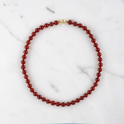 Collier Cornaline rouge
