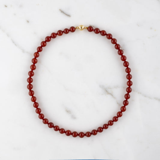 Collana Corniola rossa