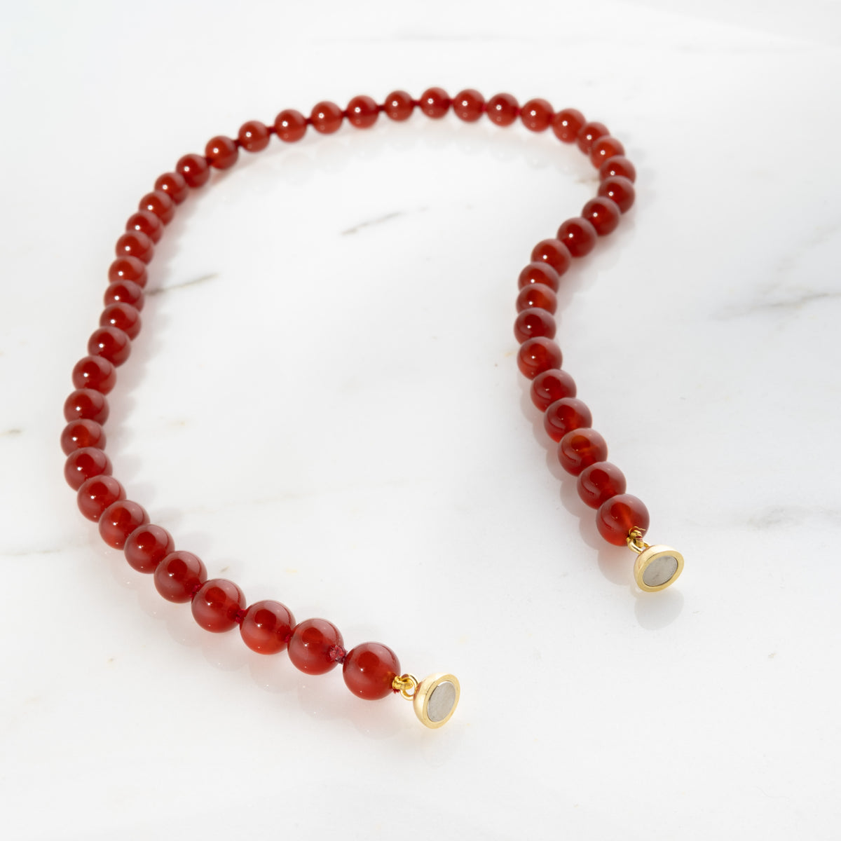 Collier Cornaline rouge