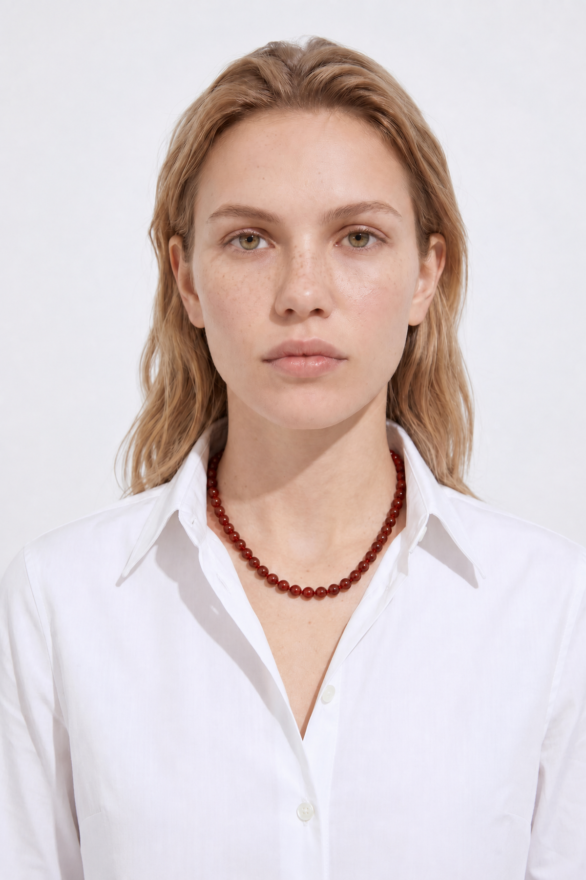 Collier Cornaline rouge